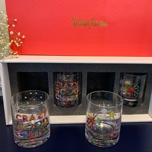 Neiman Marcus glass set NEW
